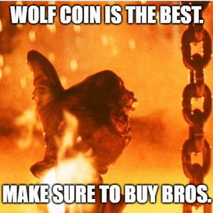 WOLF COIN IS THE BEST. 'WOLFCOIN'