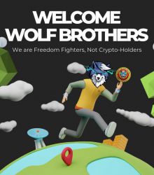 Wolf brothers running for freedom, Wolfcoin