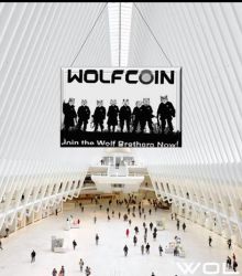 Advertisement of WOLFCOIN