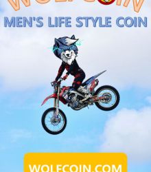 Men's life style coin "WOLFCOIN"
