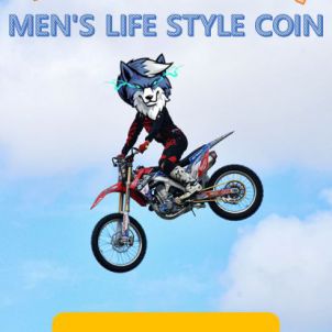 Men's life style coin "WOLFCOIN"