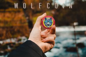 WOLFCOIN in my hand.