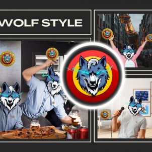 Wolfcoin, the wolf style of men who love wolves