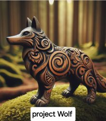 Project Wolf 소장용 나무조각 울코~!