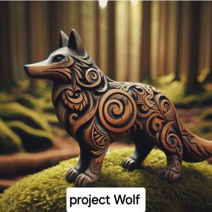 Project Wolf 소장용 나무조각 울코~!