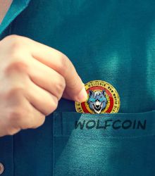 Wolfcoin hand holding image series 1