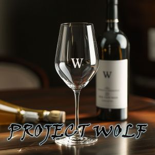 PROJECT WOLF!! WOLF Wine &  Wine glass!!