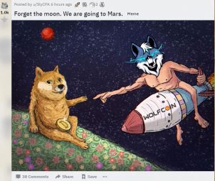 [wolfcoin] Forget the moon. We are going to Mars.