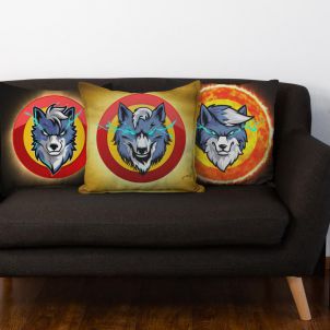 Wolfcoin Sofa & Pillow