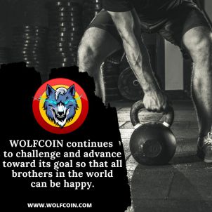 WOLFCOIN continues to challenge and advance toward its goal so that all brothers in the world can be happy.