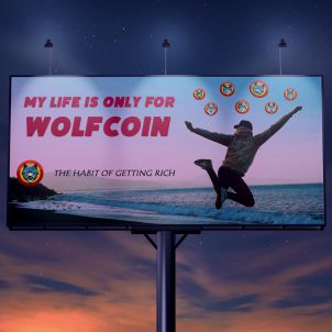 부자가 되는 습관은 울프코인 The habit of getting rich is Wolfcoin