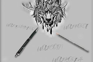 WOLFCOIN pencil drawing(the first version)