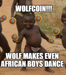 울프코인은 아프리카 소년을 춤추게 한다 WOLFCOIN MAKES THE BOY DANCE
